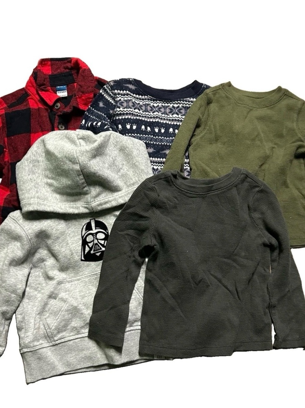 Toddler Boy Winter Tops Fleece Long Sleeves Size 18-24 Months Gap Star Wars